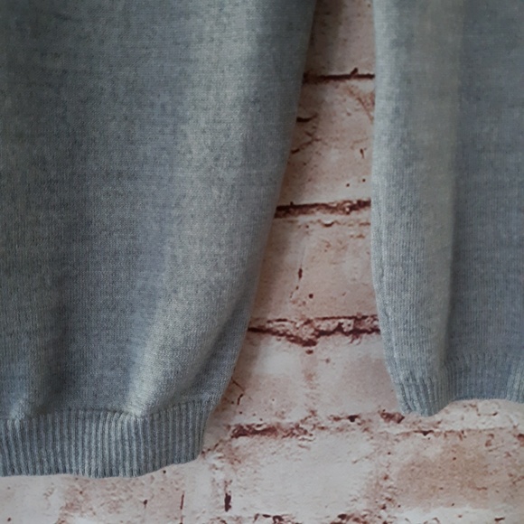 J Crew Gray Thin Knit Ruffle Cardigan Sweater - Picture 5 of 6